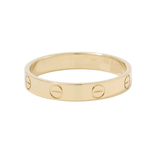 カルティエ リング ミニ ラブリング K18YGイエローゴールド スモールモデル SM リングサイズ59 B4085000 Cartier