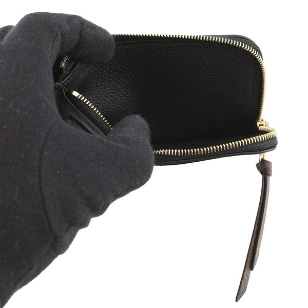 ルイヴィトン カードケース モノグラム カーフレザー ポルト カルト・ロウキー M14550 LOUIS VUITTON 黒 ブラック 財布