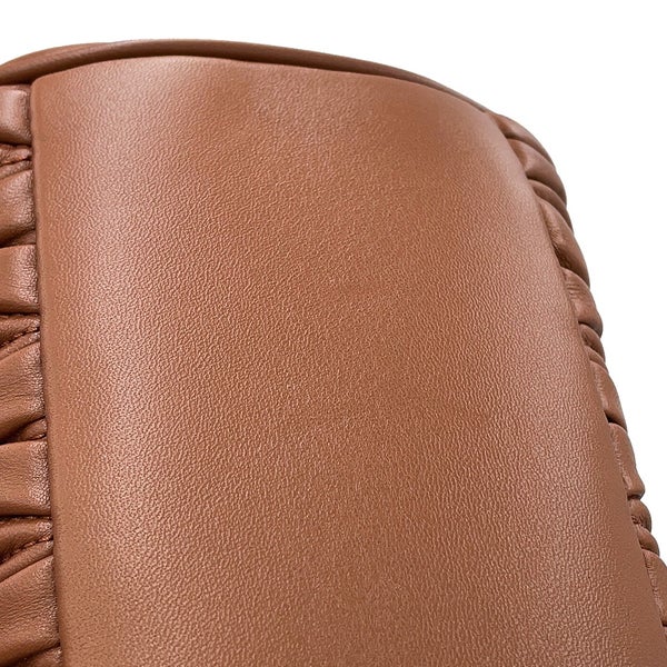 ミュウミュウ ショルダーバッグ マテラッセ レザー 5BD265 Miu Miu ブラウン