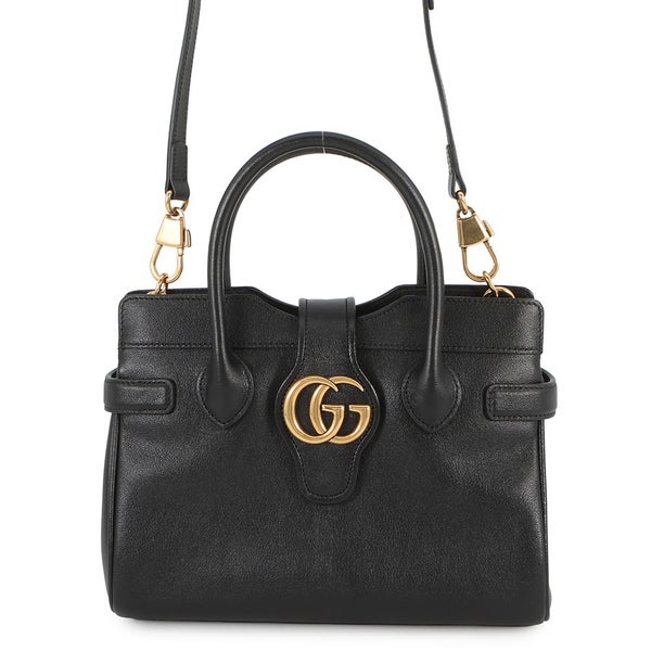 グッチ ハンドバッグ GG レザー 658450 GUCCI 2wayショルダーバッグ 黒