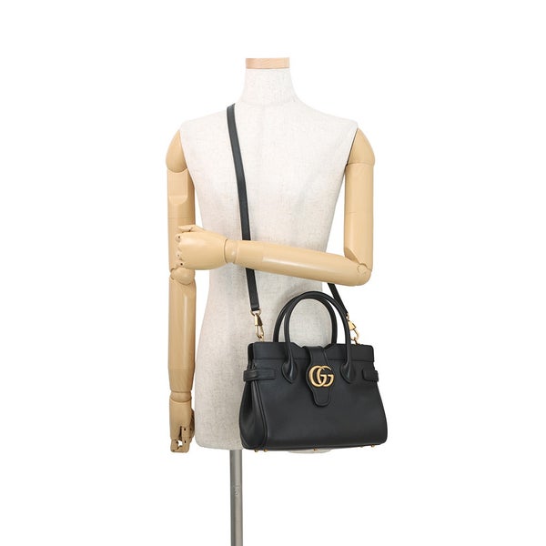 グッチ ハンドバッグ GG レザー 658450 GUCCI 2wayショルダーバッグ 黒