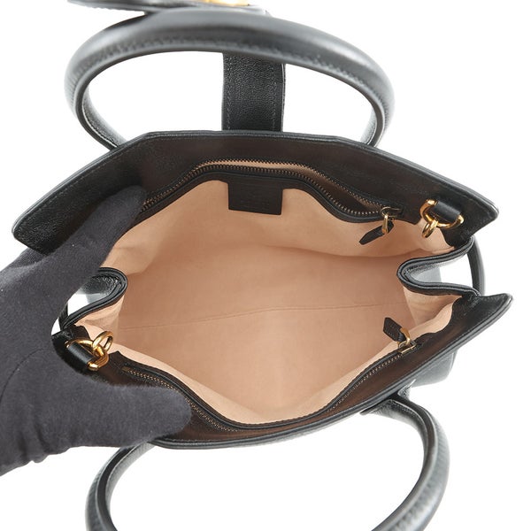 グッチ ハンドバッグ GG レザー 658450 GUCCI 2wayショルダーバッグ 黒