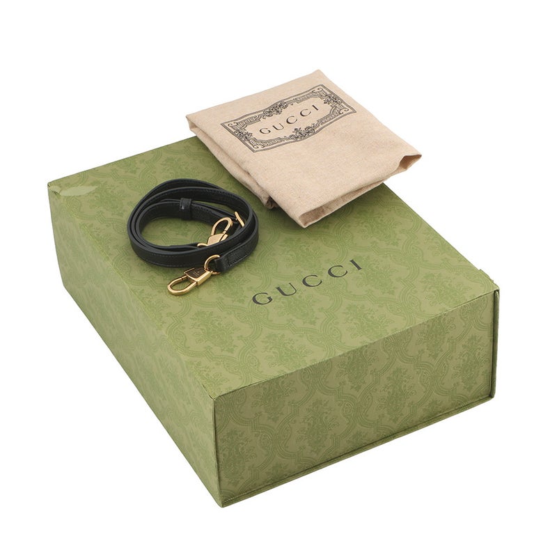 グッチ ハンドバッグ GG レザー 658450 GUCCI 2wayショルダーバッグ 黒