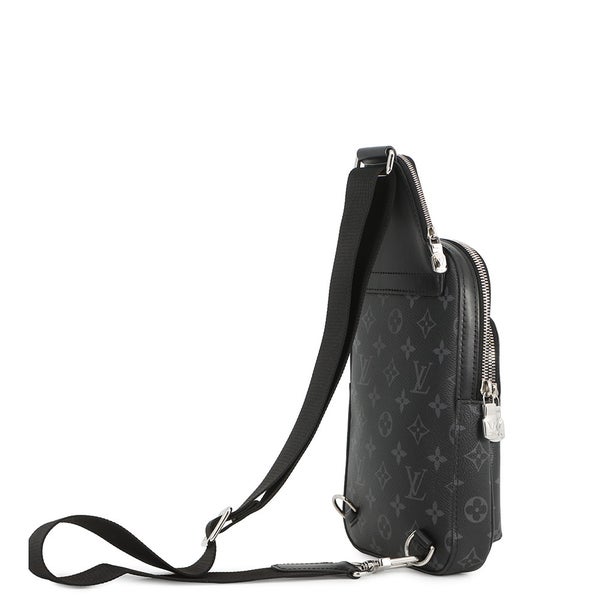 ルイヴィトン ボディバッグ モノグラム・エクリプス アヴェニュー・スリングバッグPM M47137 ブラック 黒