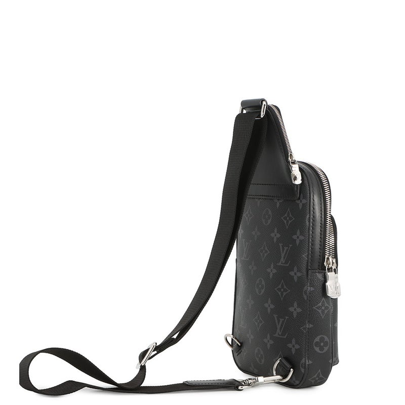 ルイヴィトン ボディバッグ モノグラム・エクリプス アヴェニュー・スリングバッグPM M47137 ブラック 黒