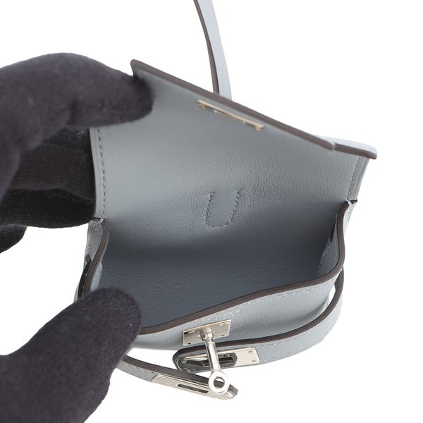 エルメス バッグチャーム ケリー フェスティバル グリパンタン/シルバー金具 スイフト K刻印