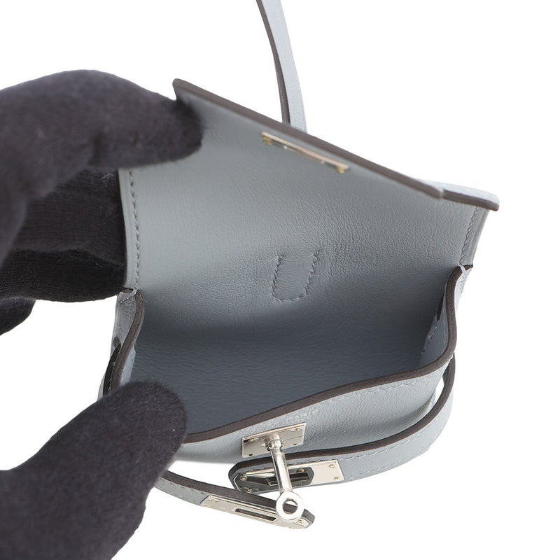 エルメス バッグチャーム ケリー フェスティバル グリパンタン/シルバー金具 スイフト K刻印