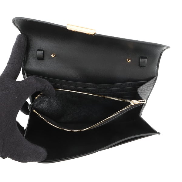 エルメス 長財布 コンスタンス トゥーゴー ロング ブラック/ゴールド金具 リザードシャイン U刻印 財布 黒