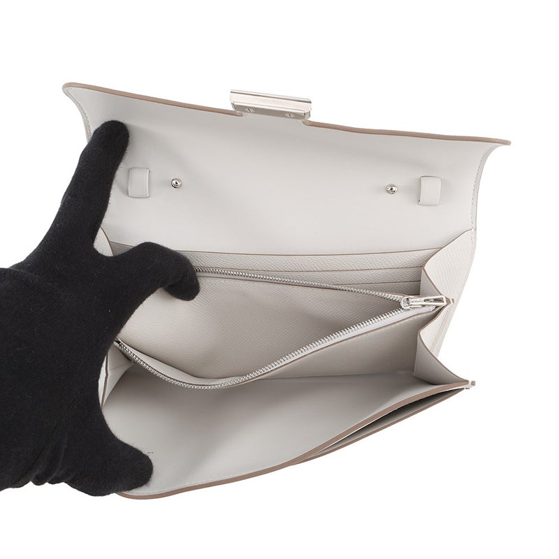 エルメス 長財布 コンスタンス トゥーゴー ロング グリスペール/シルバー金具 エプソン B刻印 財布