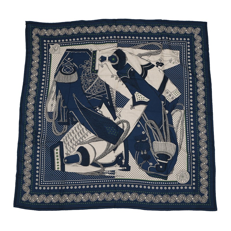 エルメス ストール カレ140 カレジェアン ズアヴとドラゴン・バンダナ Zouaves et Dragons Bandana HERMES 2023年秋冬