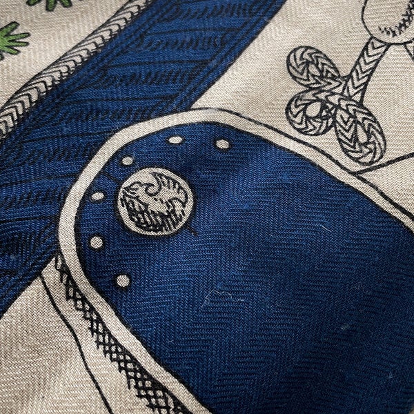 エルメス ストール カレ140 カレジェアン ズアヴとドラゴン・バンダナ Zouaves et Dragons Bandana HERMES 2023年秋冬