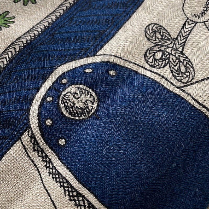 エルメス ストール カレ140 カレジェアン ズアヴとドラゴン・バンダナ Zouaves et Dragons Bandana HERMES 2023年秋冬