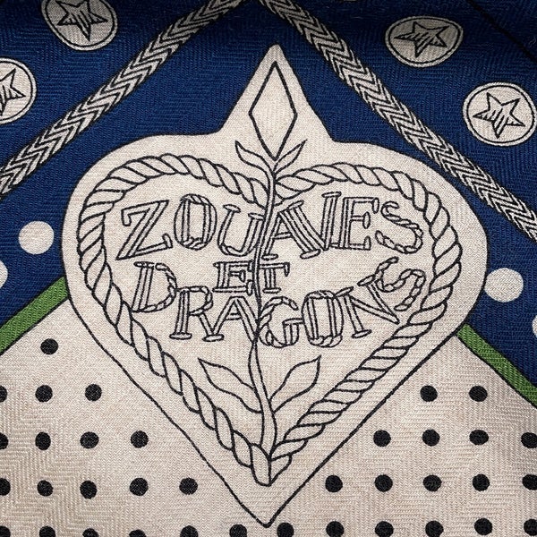 エルメス ストール カレ140 カレジェアン ズアヴとドラゴン・バンダナ Zouaves et Dragons Bandana HERMES 2023年秋冬
