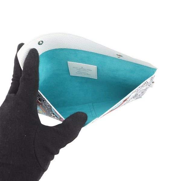 ルイヴィトン クラッチバッグ モノグラム･コミック トリオ・アンヴェロップ M82014 2023春夏メンズ･コレクション 白