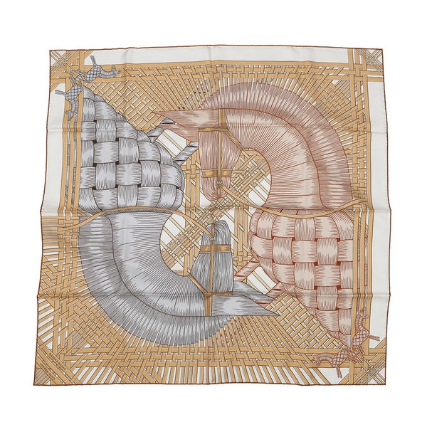 エルメス スカーフ カレ90 マサン マサン MASAN&MASAN HERMES シルクスカーフ 2021年秋冬