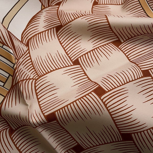 エルメス スカーフ カレ90 マサン マサン MASAN&MASAN HERMES シルクスカーフ 2021年秋冬