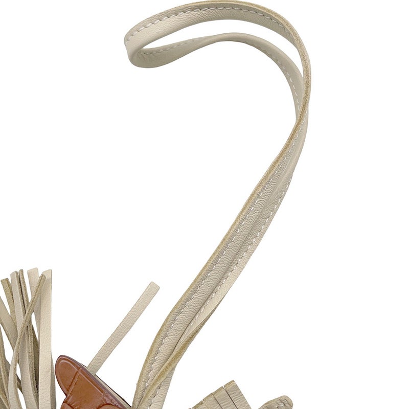 エルメス バッグチャーム ロデオPM ペガサス タッチ クレ/ゴールド ラムスキン/アリゲーターマット W刻印