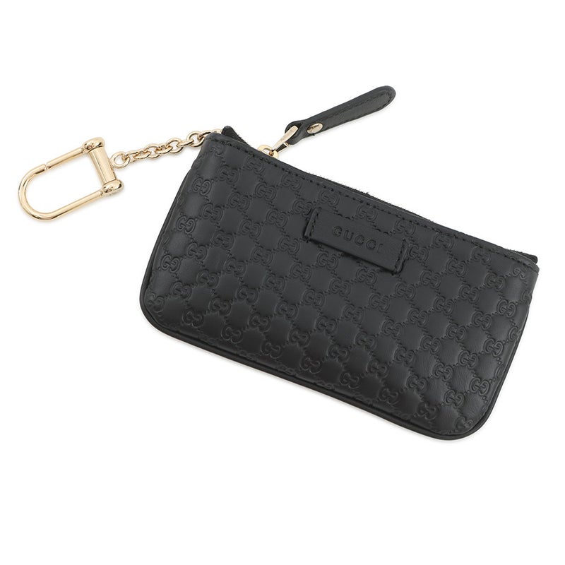グッチ キーケース マイクログッチシマ レザー 544248 GUCCI コインケース 黒 アウトレット品