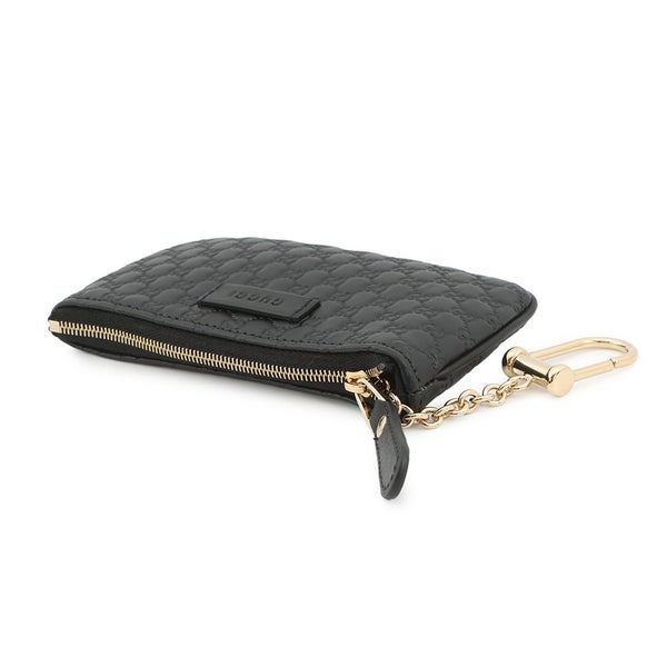 グッチ キーケース マイクログッチシマ レザー 544248 GUCCI コインケース 黒 アウトレット品