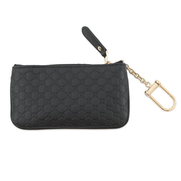 グッチ キーケース マイクログッチシマ レザー 544248 GUCCI コインケース 黒 アウトレット品