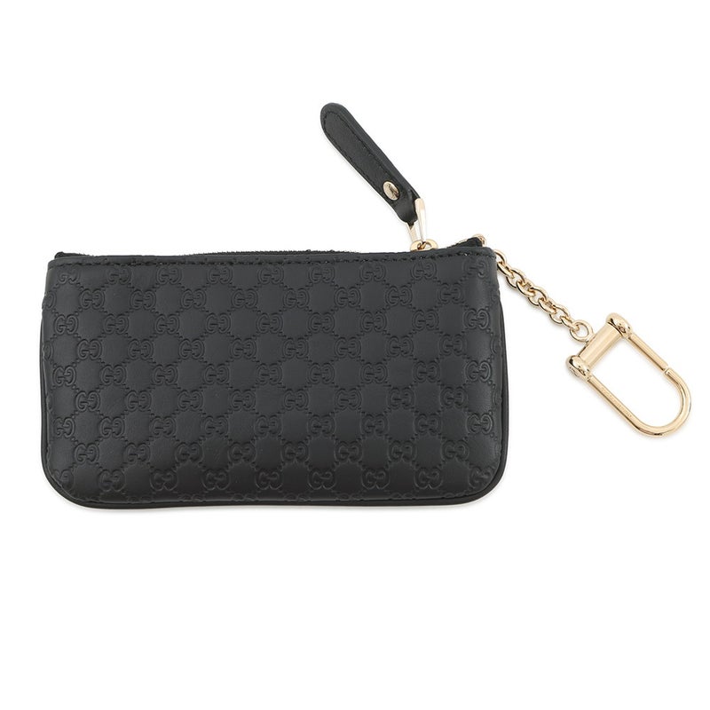 グッチ キーケース マイクログッチシマ レザー 544248 GUCCI コインケース 黒 アウトレット品