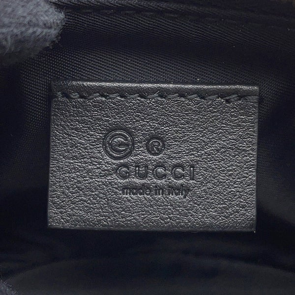 グッチ キーケース マイクログッチシマ レザー 544248 GUCCI コインケース 黒 アウトレット品
