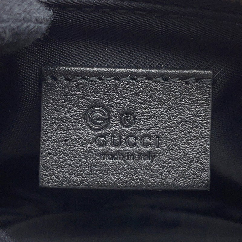グッチ キーケース マイクログッチシマ レザー 544248 GUCCI コインケース 黒 アウトレット品