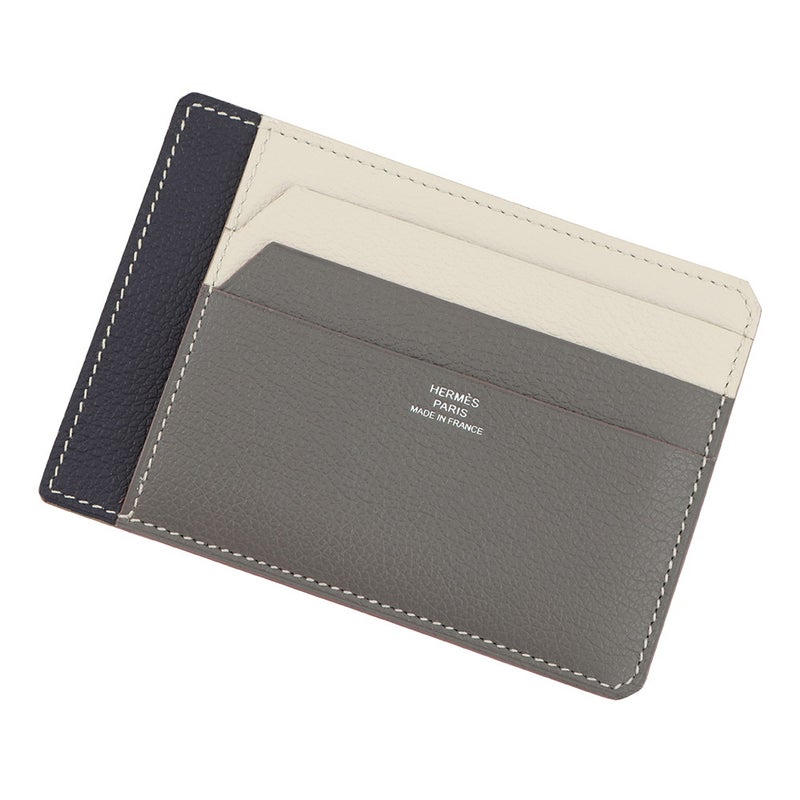 エルメス カードケース シティ 8CC グリメイヤー/べトン/ブルーニュイ エバーカラー U刻印