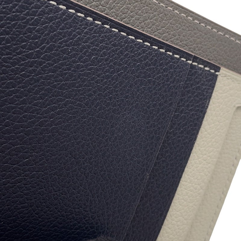 エルメス カードケース シティ 8CC グリメイヤー/べトン/ブルーニュイ エバーカラー U刻印