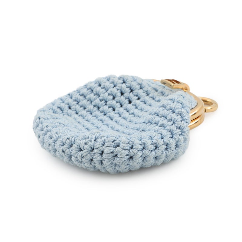 フェンディ コインケース がま口 ニット コットン 8M0454 FENDI コインケース