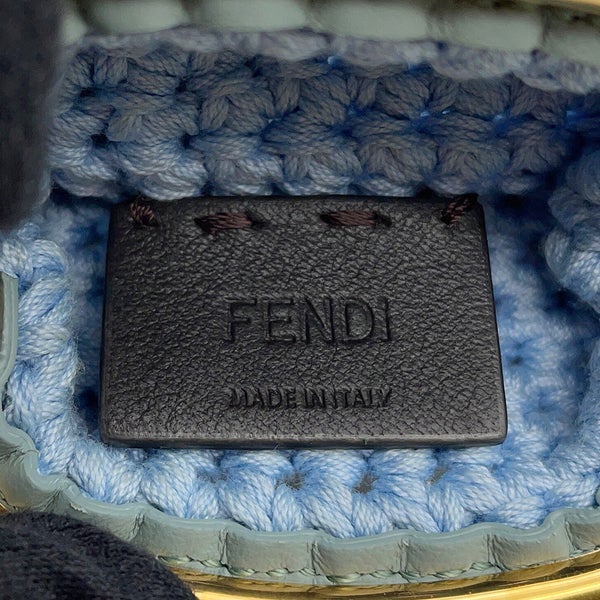 フェンディ コインケース がま口 ニット コットン 8M0454 FENDI コインケース