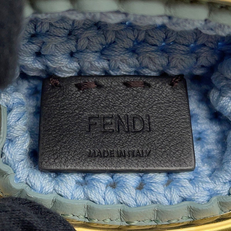 フェンディ コインケース がま口 ニット コットン 8M0454 FENDI コインケース