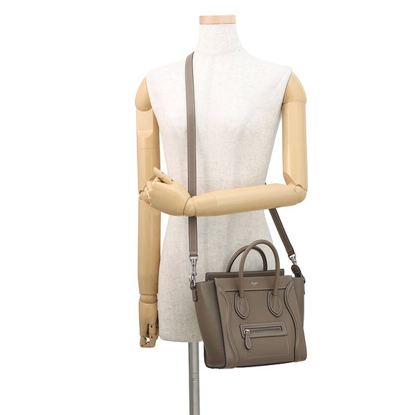 セリーヌ ハンドバッグ ラゲージ ナノショッパー レザー 189243DRU.09SO CELINE バッグ 2wayショルダーバッグ