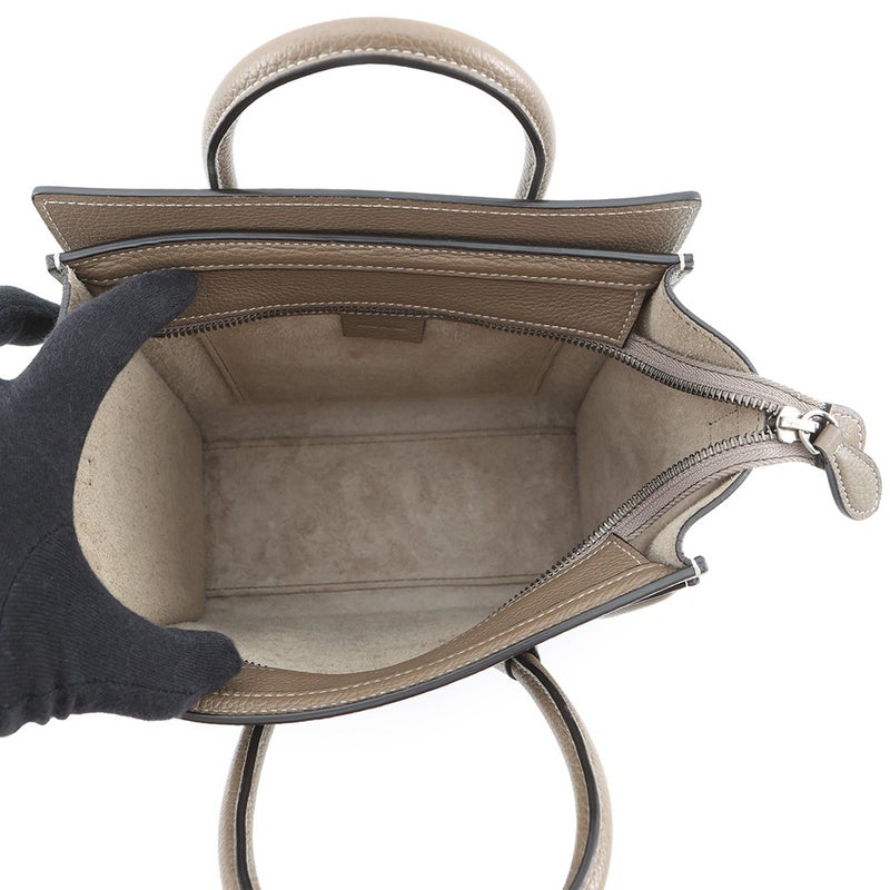 セリーヌ ハンドバッグ ラゲージ ナノショッパー レザー 189243DRU.09SO CELINE バッグ 2wayショルダーバッグ