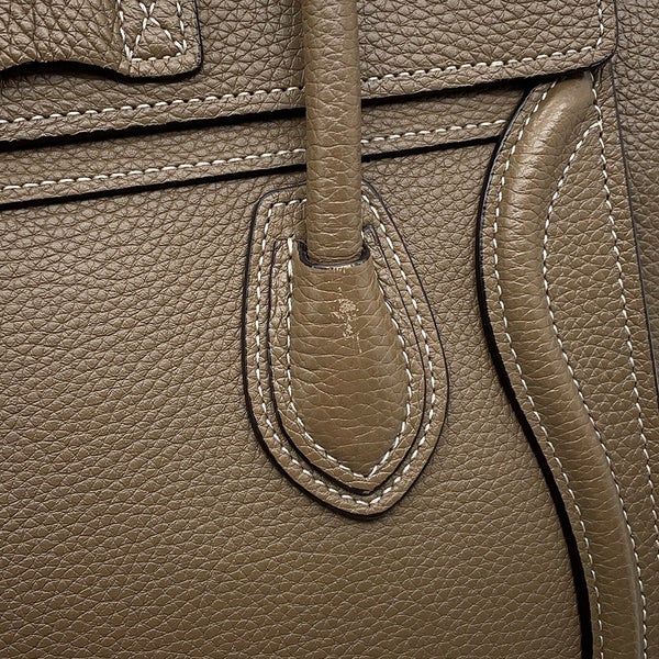 セリーヌ ハンドバッグ ラゲージ ナノショッパー レザー 189243DRU.09SO CELINE バッグ 2wayショルダーバッグ