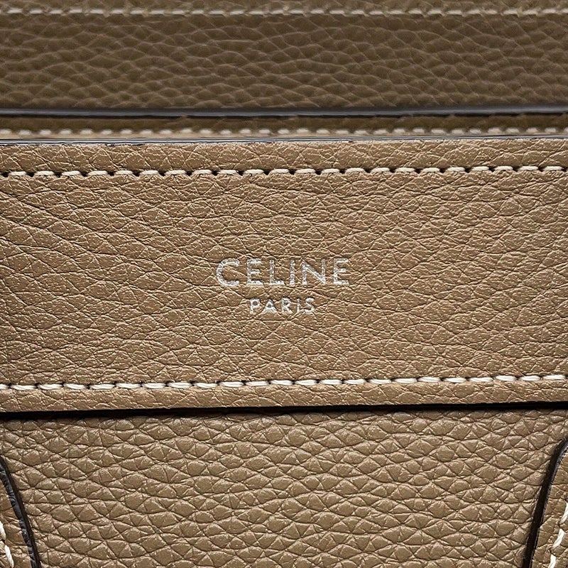 セリーヌ ハンドバッグ ラゲージ ナノショッパー レザー 189243DRU.09SO CELINE バッグ 2wayショルダーバッグ