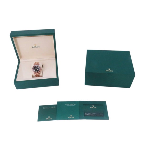 ロレックス GMTマスター2 デイト K18PG エバーローズゴールド 126715CHNR ROLEX 腕時計 黒文字盤