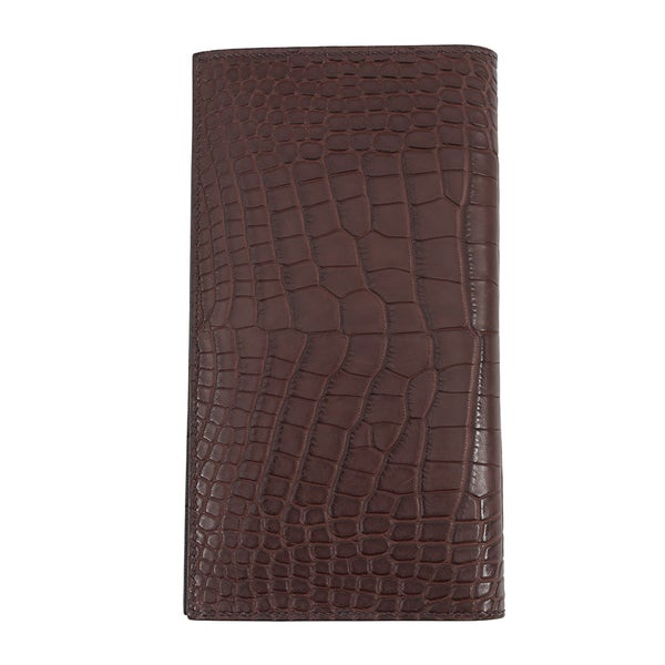 エルメス 長財布 MC2 フレミング ハバナ  アリゲーターマット K刻印 HERMES 財布 メンズ