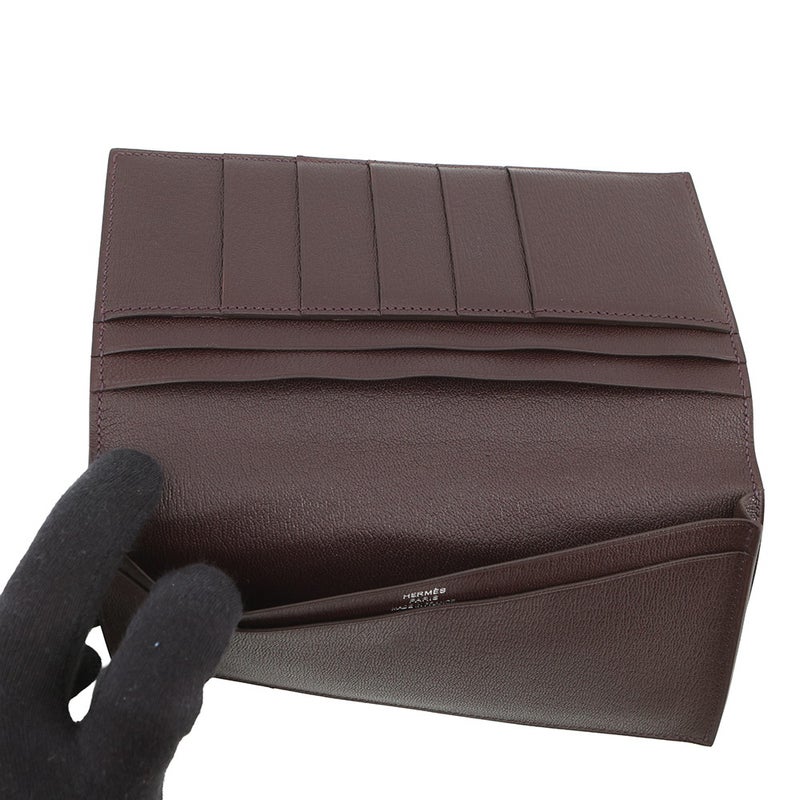 エルメス 長財布 MC2 フレミング ハバナ  アリゲーターマット K刻印 HERMES 財布 メンズ