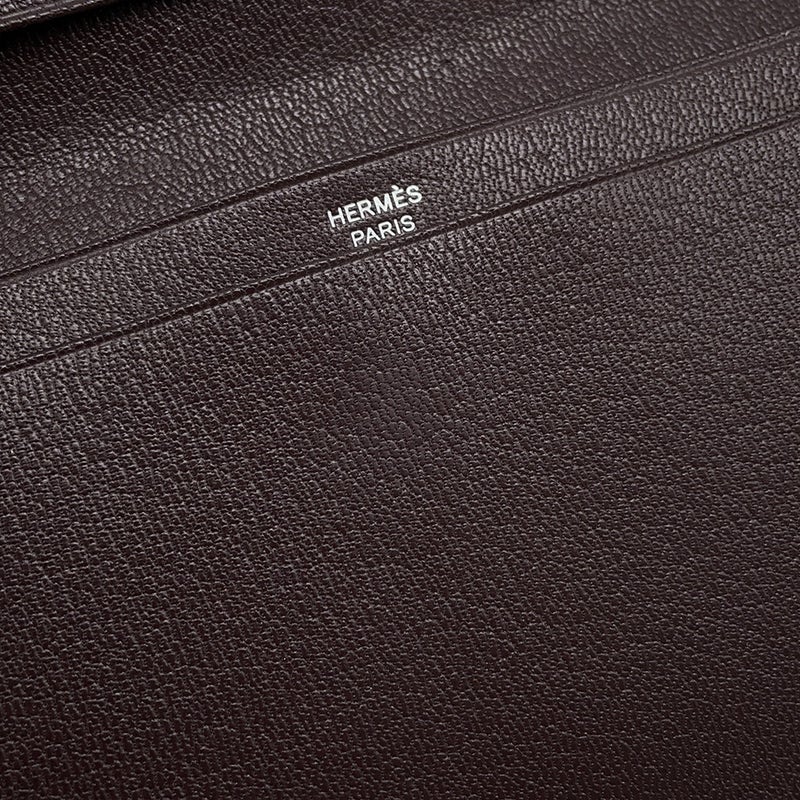 エルメス 長財布 MC2 フレミング ハバナ  アリゲーターマット K刻印 HERMES 財布 メンズ