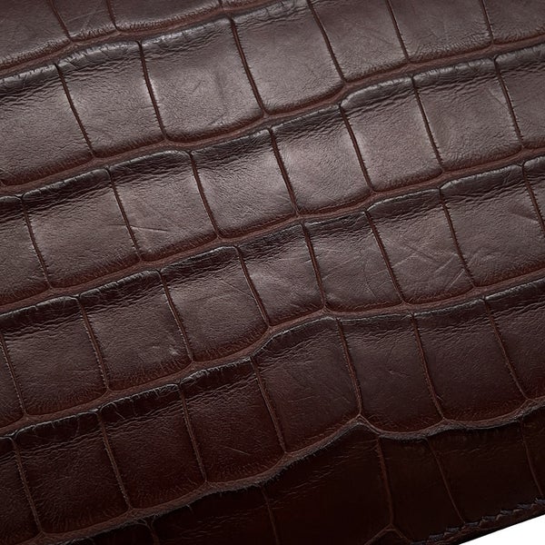 エルメス 長財布 MC2 フレミング ハバナ  アリゲーターマット K刻印 HERMES 財布 メンズ