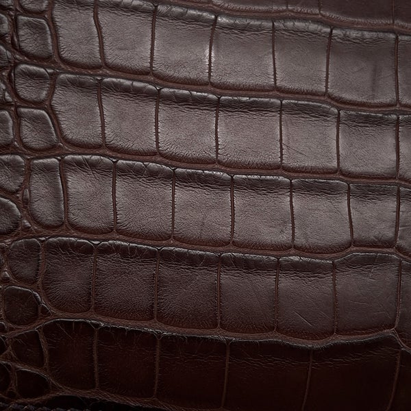 エルメス 長財布 MC2 フレミング ハバナ  アリゲーターマット K刻印 HERMES 財布 メンズ