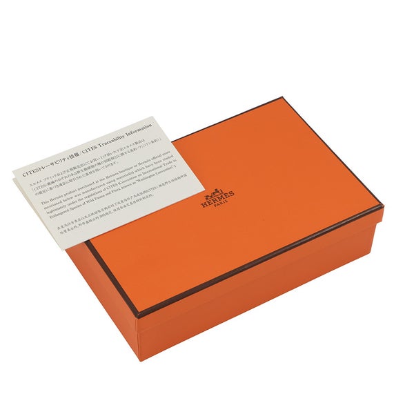 エルメス 長財布 MC2 フレミング ハバナ  アリゲーターマット K刻印 HERMES 財布 メンズ