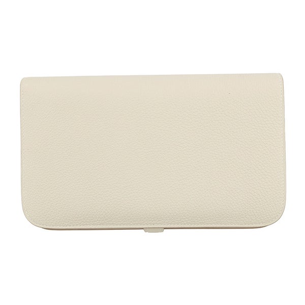 エルメス 長財布 ドゴンGM デュオ クレ/シルバー金具 トゴ K刻印 HERMES 財布