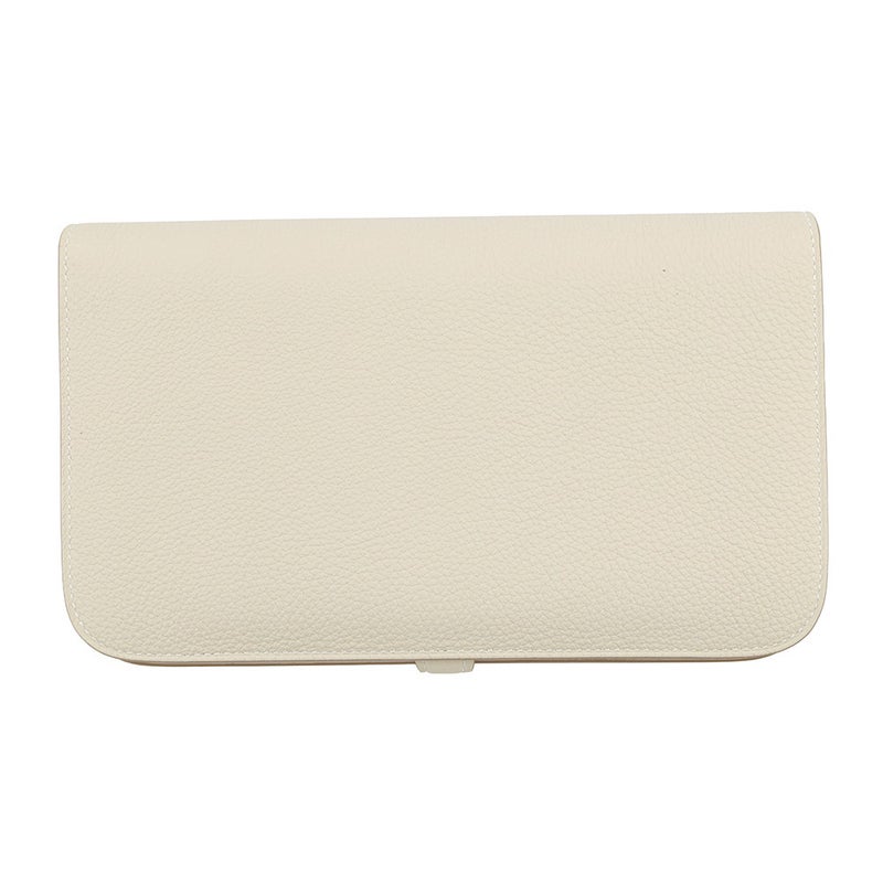 エルメス 長財布 ドゴンGM デュオ クレ/シルバー金具 トゴ K刻印 HERMES 財布