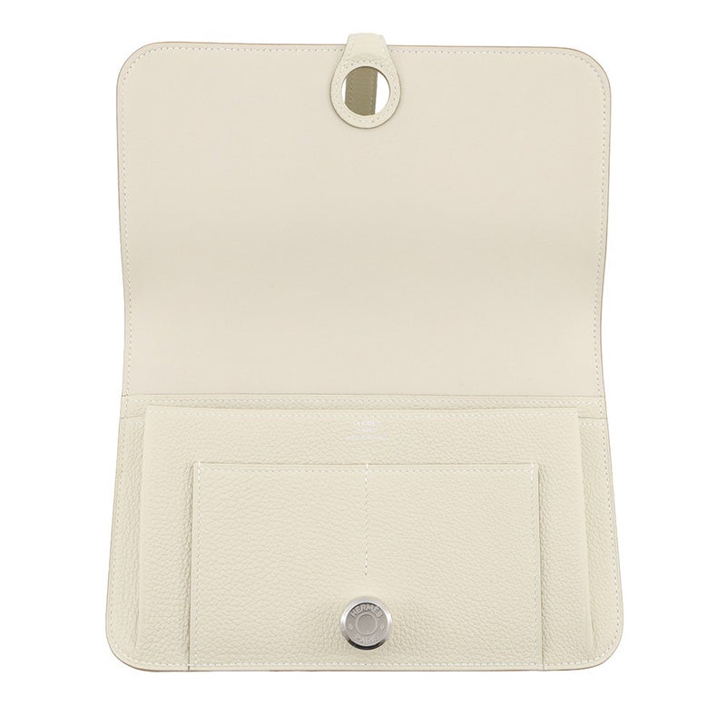 エルメス 長財布 ドゴンGM デュオ クレ/シルバー金具 トゴ K刻印 HERMES 財布