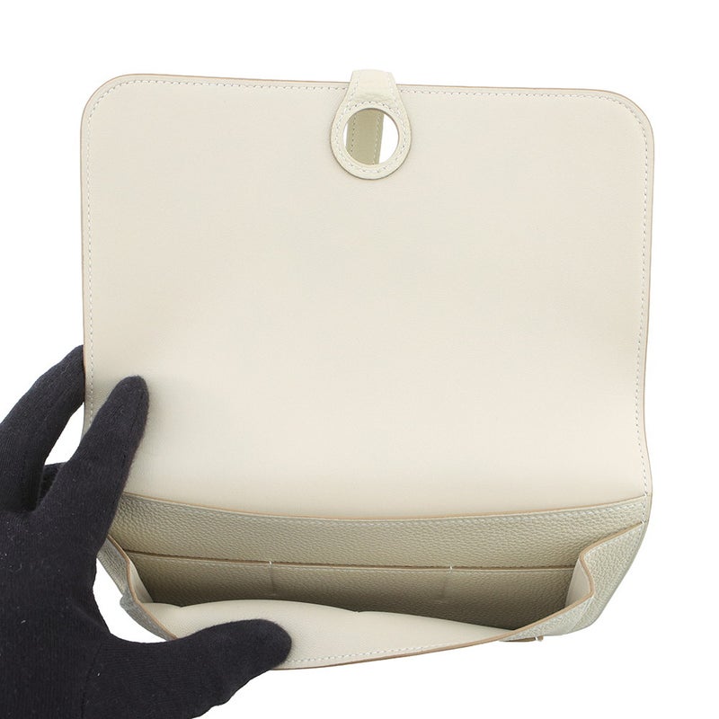 エルメス 長財布 ドゴンGM デュオ クレ/シルバー金具 トゴ K刻印 HERMES 財布