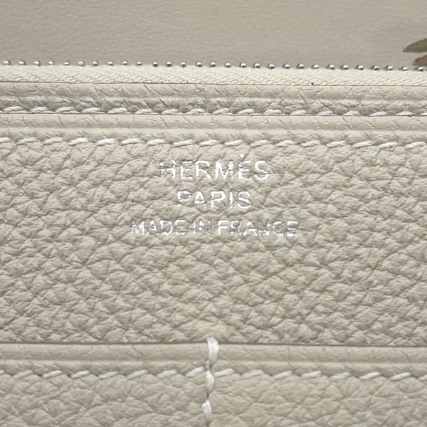 エルメス 長財布 ドゴンGM デュオ クレ/シルバー金具 トゴ K刻印 HERMES 財布