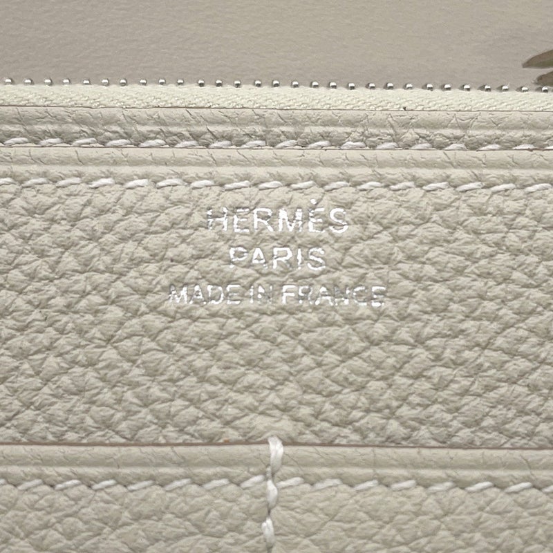 エルメス 長財布 ドゴンGM デュオ クレ/シルバー金具 トゴ K刻印 HERMES 財布