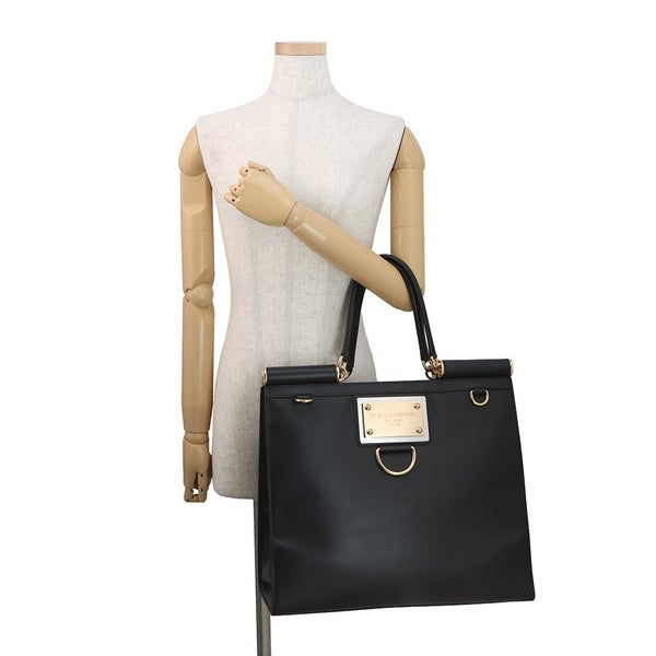 ドルチェ&ガッバーナ トートバッグ シシリー レザー BB7016AW57618099 DOLCE&GABBANA 黒 2way
